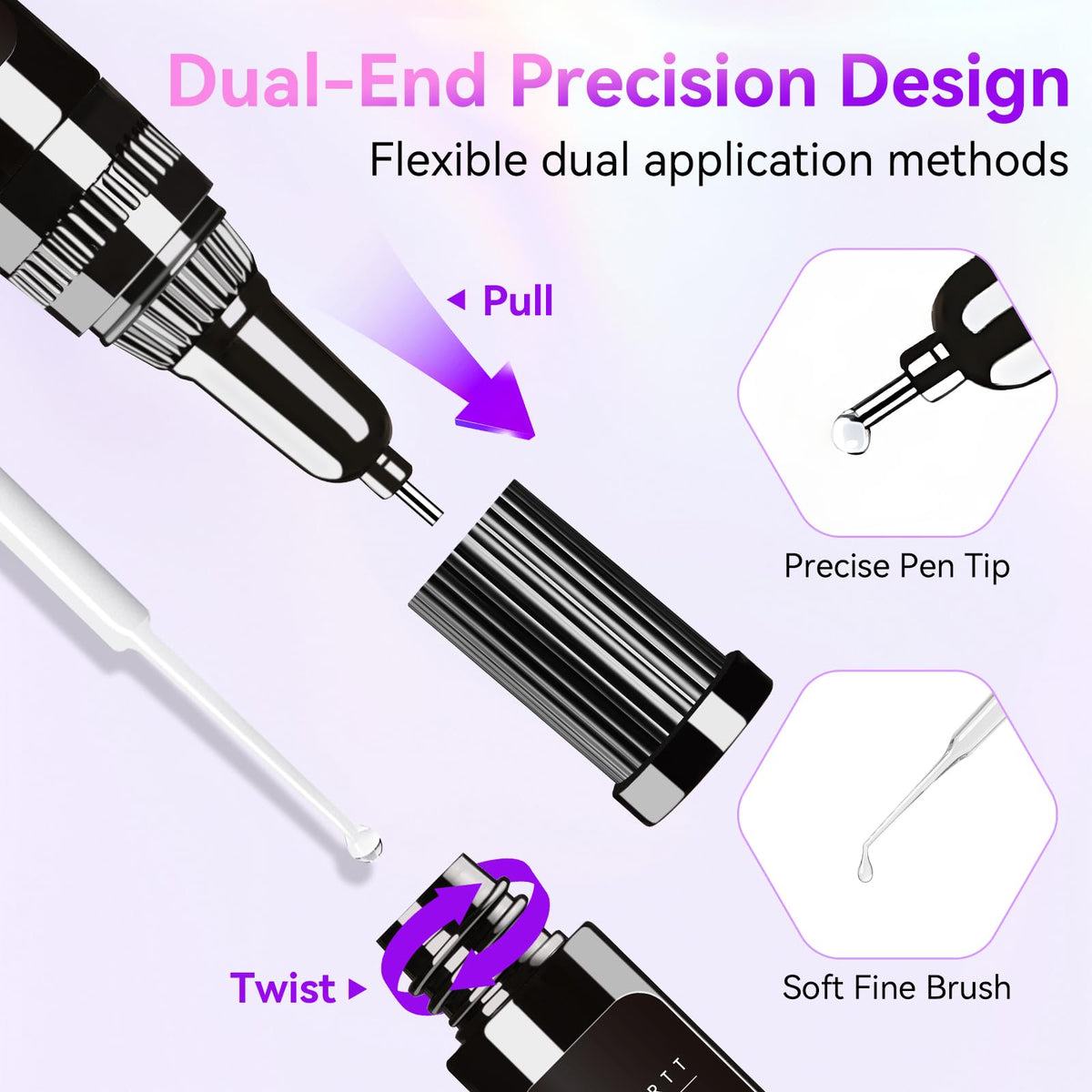 Makartt brush tip close-up displaying smooth application coverage