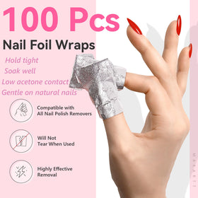 Makartt embossed foil close-up showing textured material for better nail fit