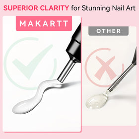Makartt cured nail with rhinestones demonstrating long-lasting sparkle benefit