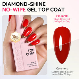 Makartt cured nails displaying diamond-like shine and long-lasting wear benefit