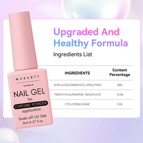 Makartt cured nails under LED lamp demonstrating durable long-lasting sheen