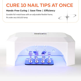 makartt curing under LED lamp showing compatibility for quick cures