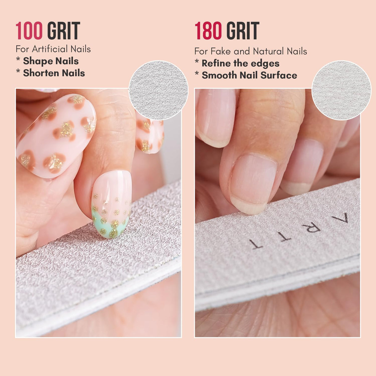 Makartt curved edge detail for precise side filing and cuticle access benefit
