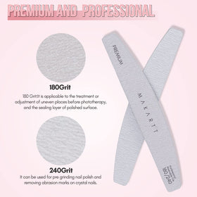 Makartt dual-sided 180 and 240 grit edges demonstrating coarse and fine sides