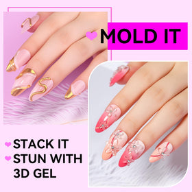 Makartt gel extension apex detail showing strength and natural-looking lift