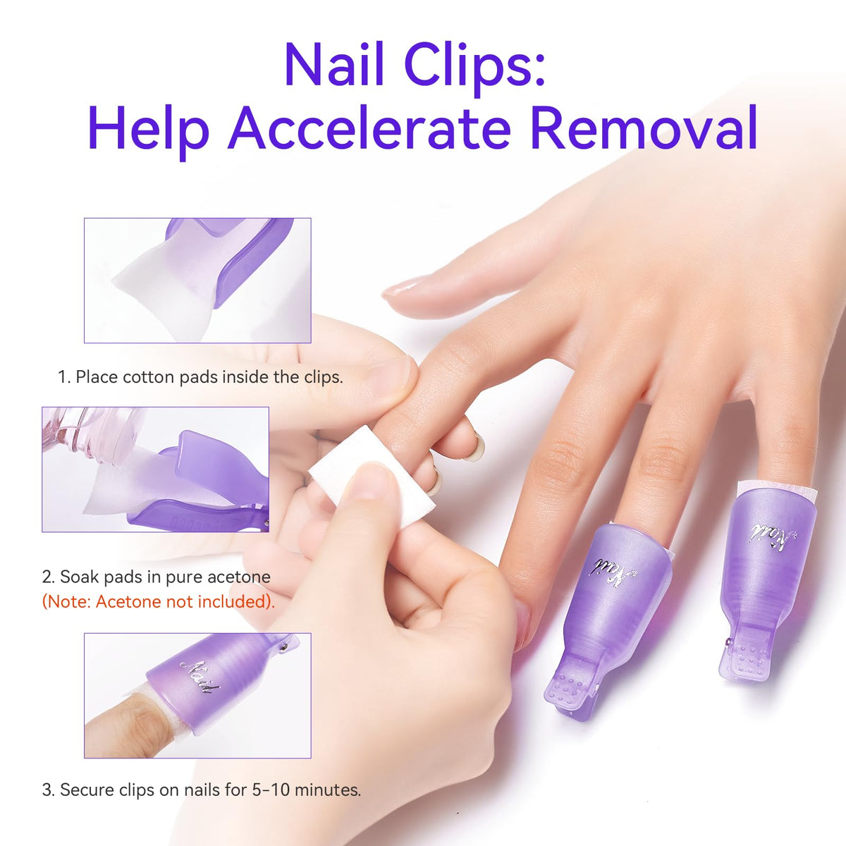 Makartt finger and toe clips displayed neatly ready for use