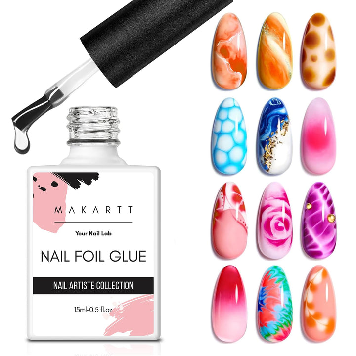 Makartt bottle front view showing product for reliable foil transfer