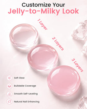 Makartt application on French manicure showing precise buildable coverage