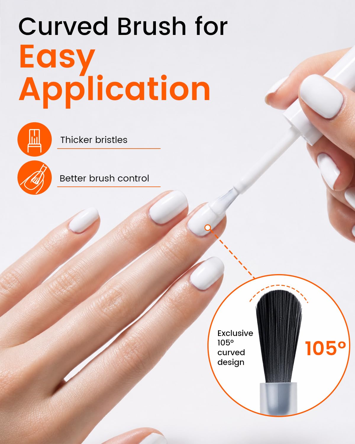 Makartt French tip demo on nails illustrating crisp white lines and salon-quality contrast