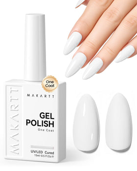 Makartt front bottle view showing clean white gel and brand for easy identification and choice