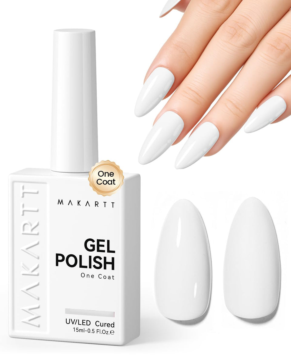 Makartt front bottle view showing clean white gel and brand for easy identification and choice