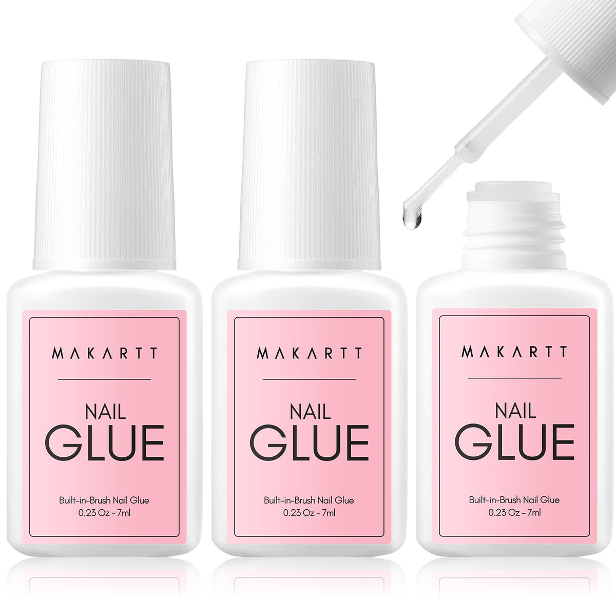 Makartt front packaging showing three 7ml bottles and clear product benefit