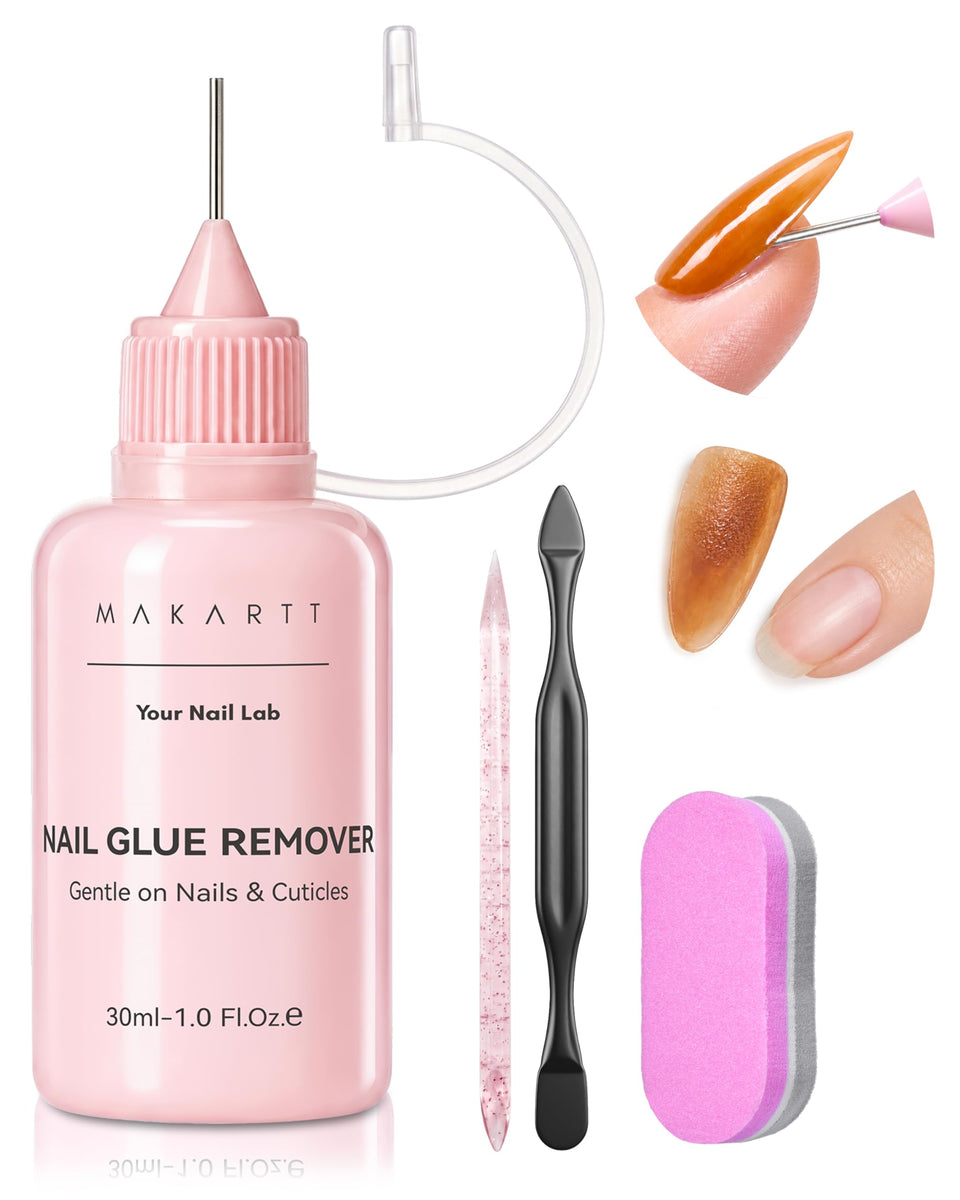 Makartt front packaging bottle kit showing 30ml gentle remover benefit
