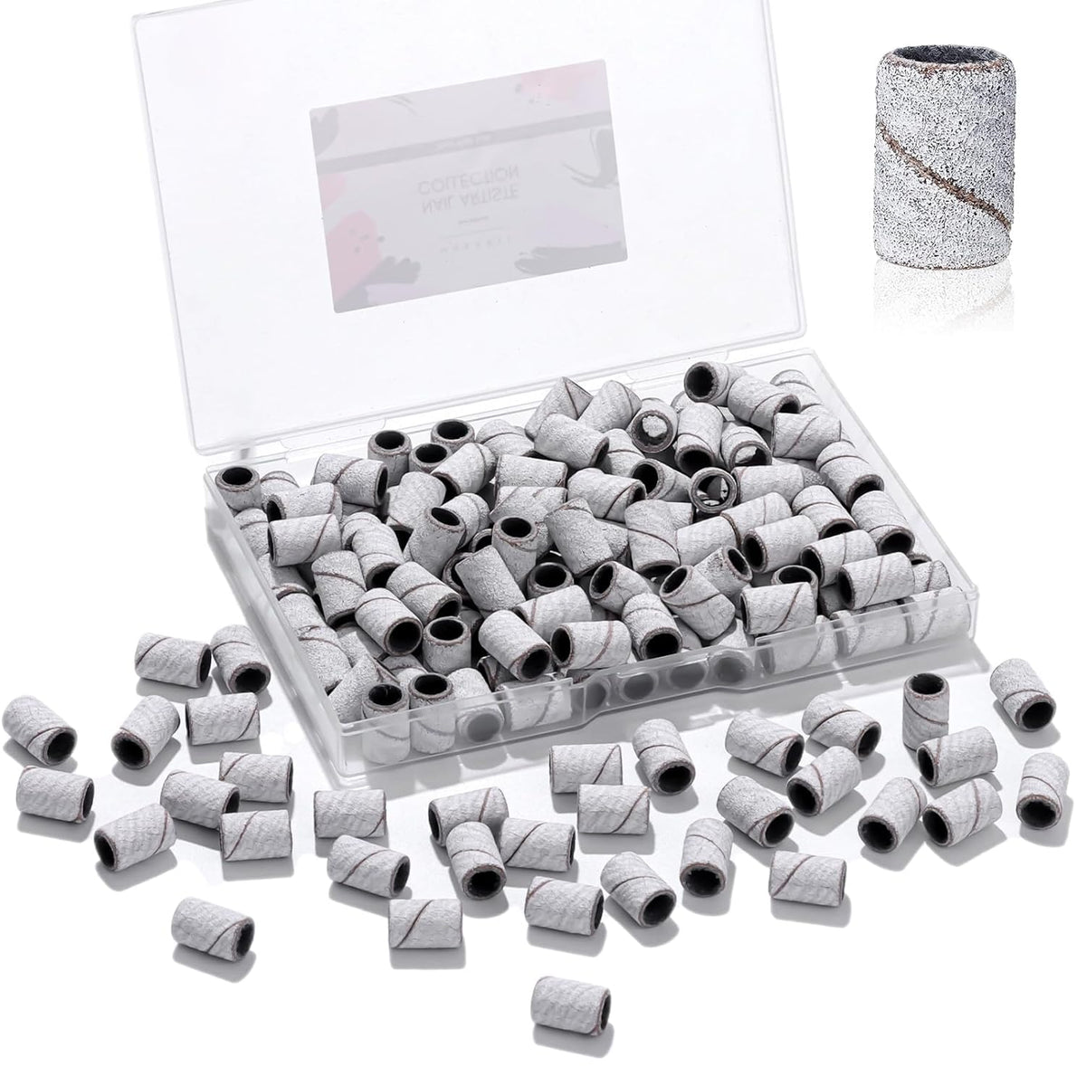 Makartt front packaging showing 100 sanding bands and neat storage benefit