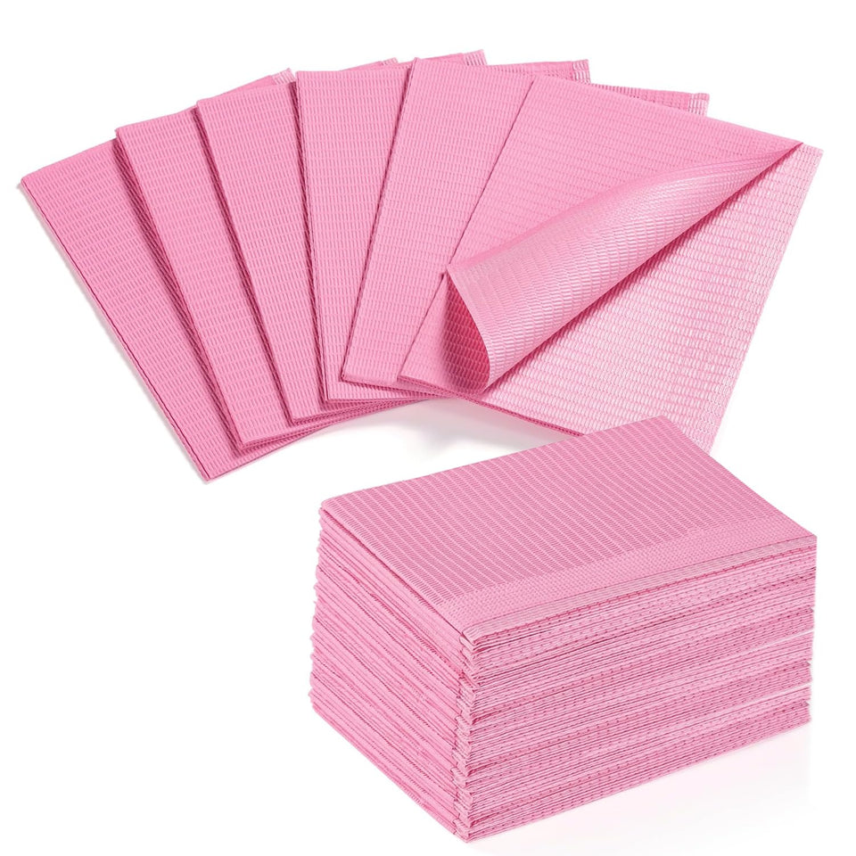 Makartt front packaging showing 50 pink disposable nail mats for quick setup