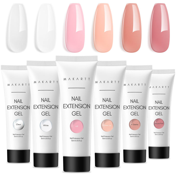 Makartt front packaging showing six neutral 15ml jars and kit layout for easy selection