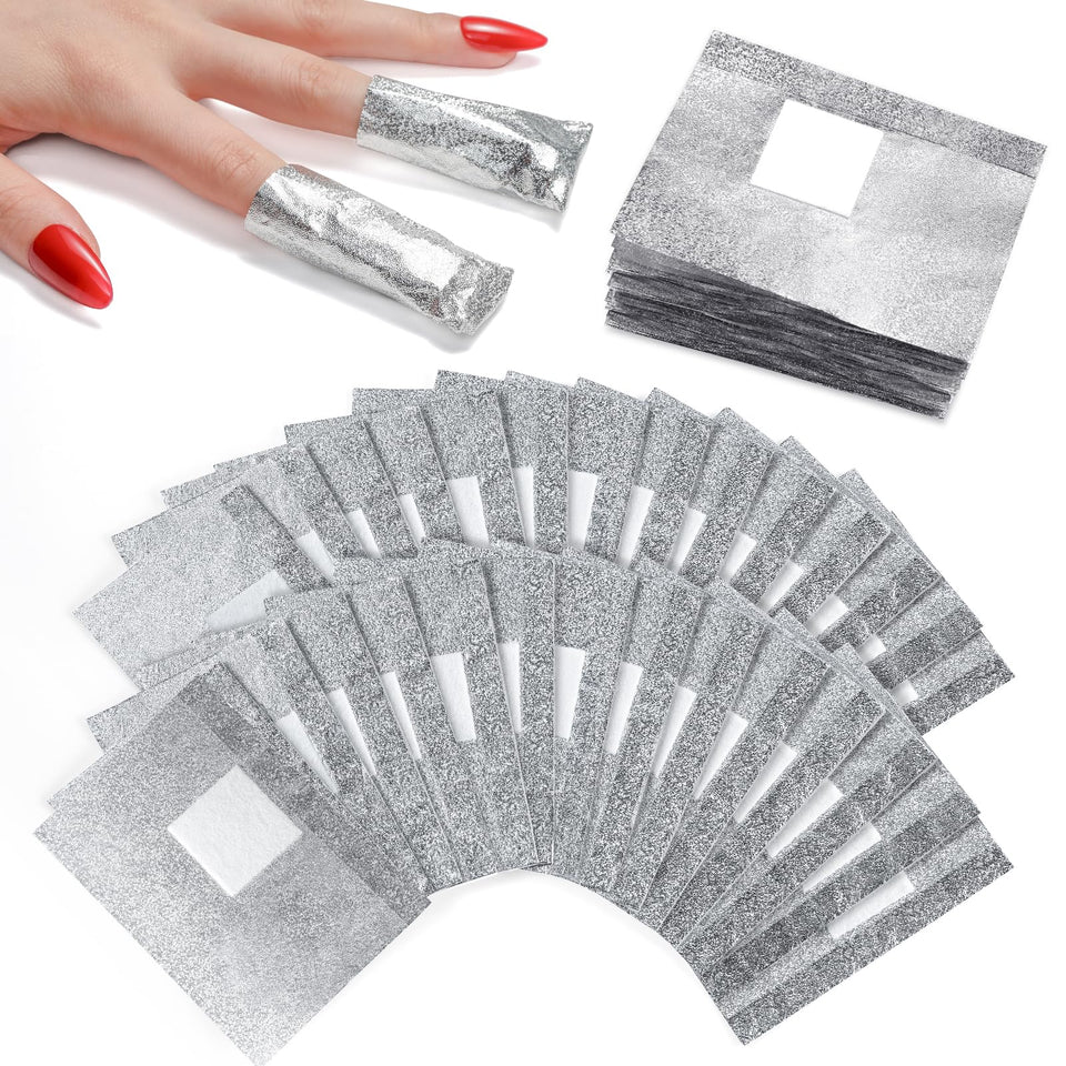 Makartt front packaging showing 100 soak-off foil wraps and pads for fast removal