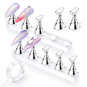 Makartt front view assembled stand showing stability and workspace organization