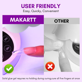 Makartt gel filling gap between tip and natural nail for seamless bond