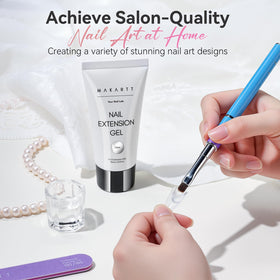 Makartt gel on dual form application demonstrating easy shaping and stability