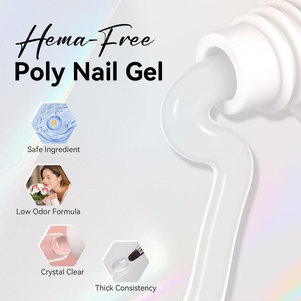 Makartt gel texture close-up highlighting smooth, workable formula for sculpting