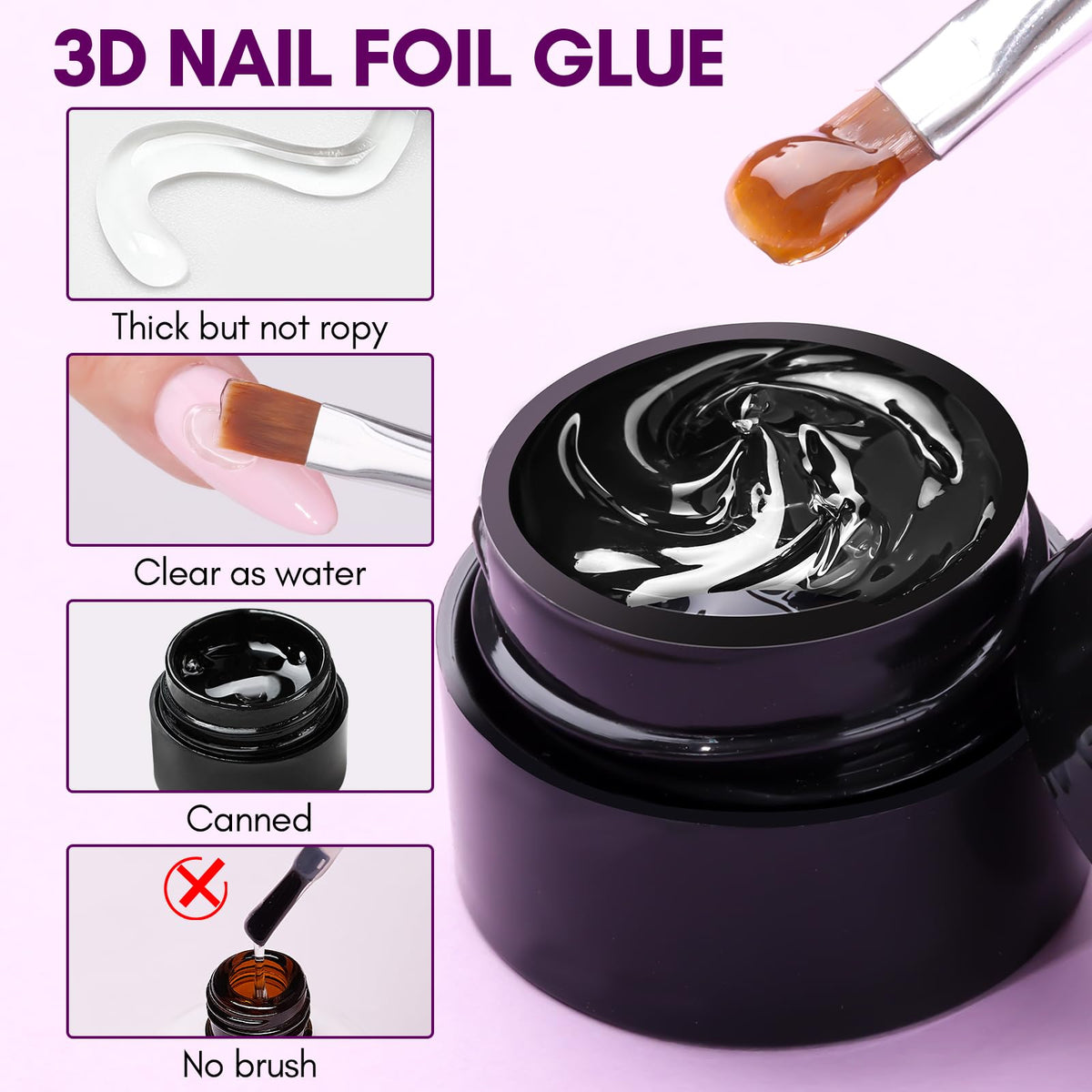 Makartt gel on liner brush showing texture and controlled application benefits
