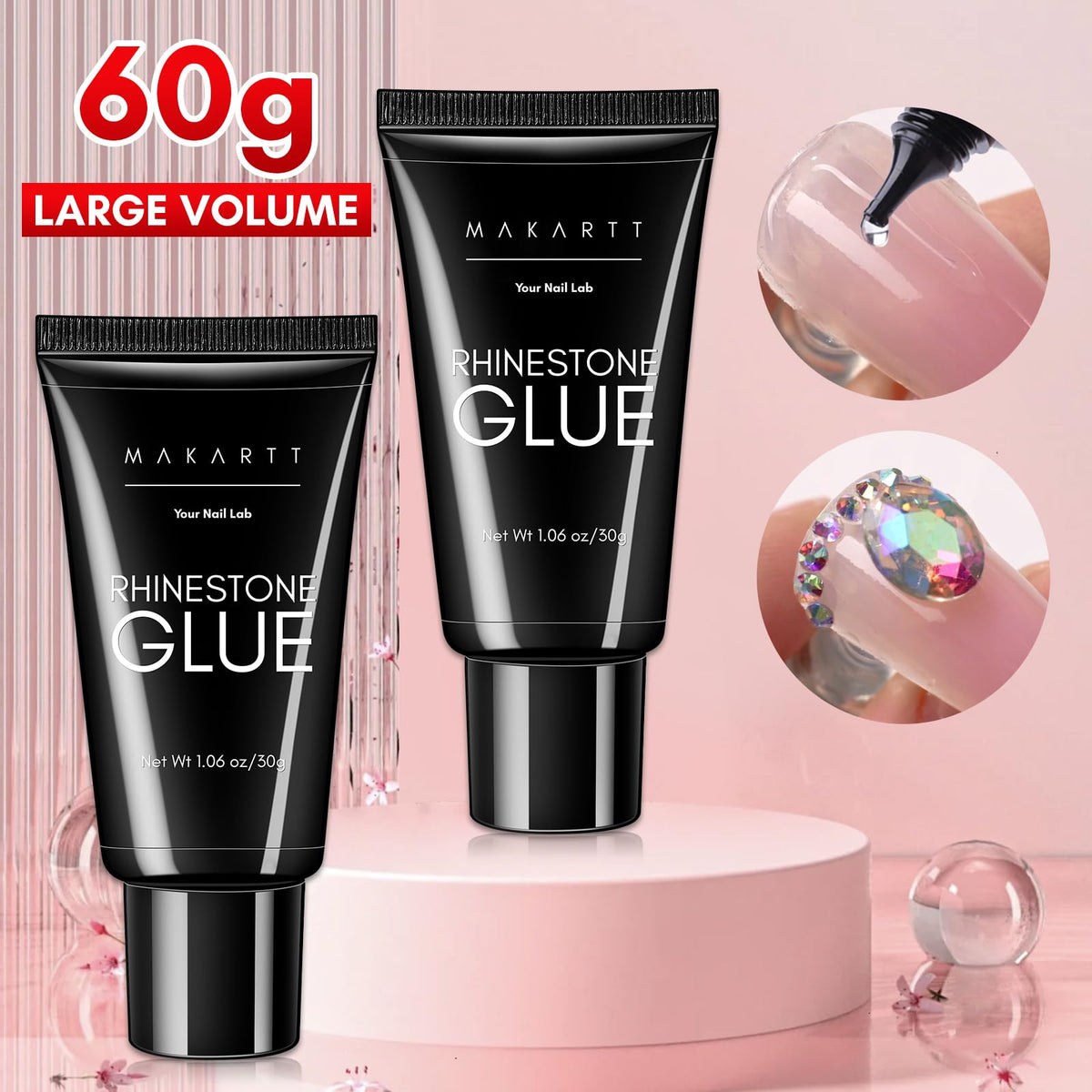 Makartt glue texture close-up showing smooth gel consistency for precise application