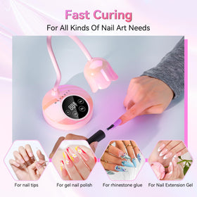 Makartt gooseneck unfolded for precise positioning, enabling accurate single-nail curing