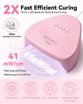Makartt lamp auto-sensor activating as hand enters, speeding up home manicures