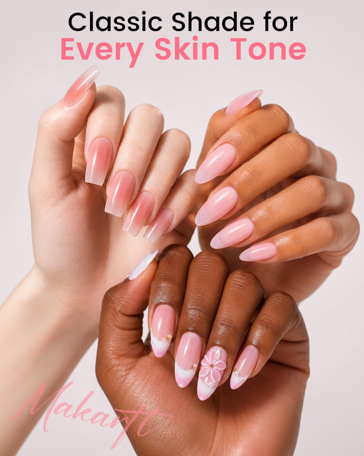 Makartt cured nails high-gloss close-up showing ceramic shine benefit