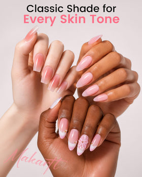 Makartt cured nails high-gloss close-up showing ceramic shine benefit