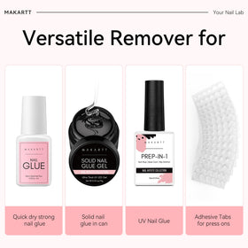 Makartt in use application on press-on nail showing precise dropper placement and safety