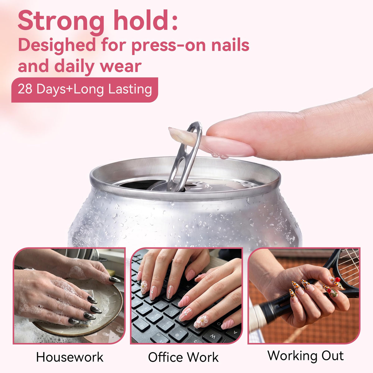 Makartt label close-up highlighting HEMA-free ingredients and lower odor benefit