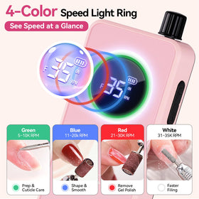 Makartt LCD color ring display showing RPM and battery for clear control