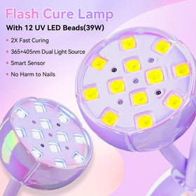 Makartt close-up of dual-spectrum LED beads delivering even curing coverage