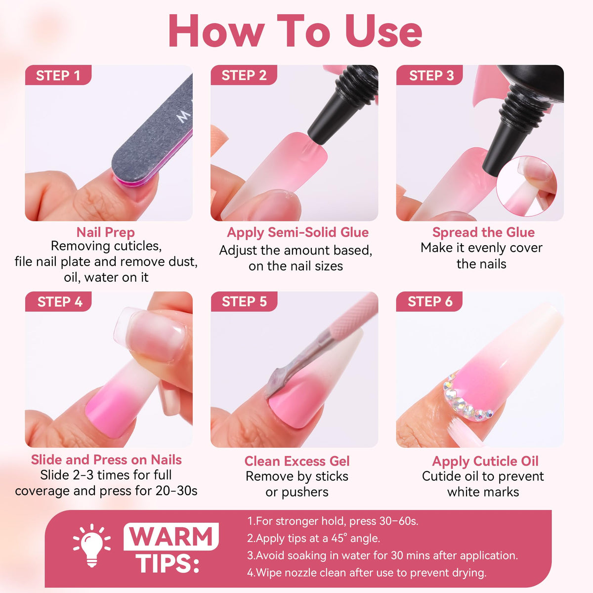 Makartt at-home manicure lifestyle scene showing easy press-on application and results