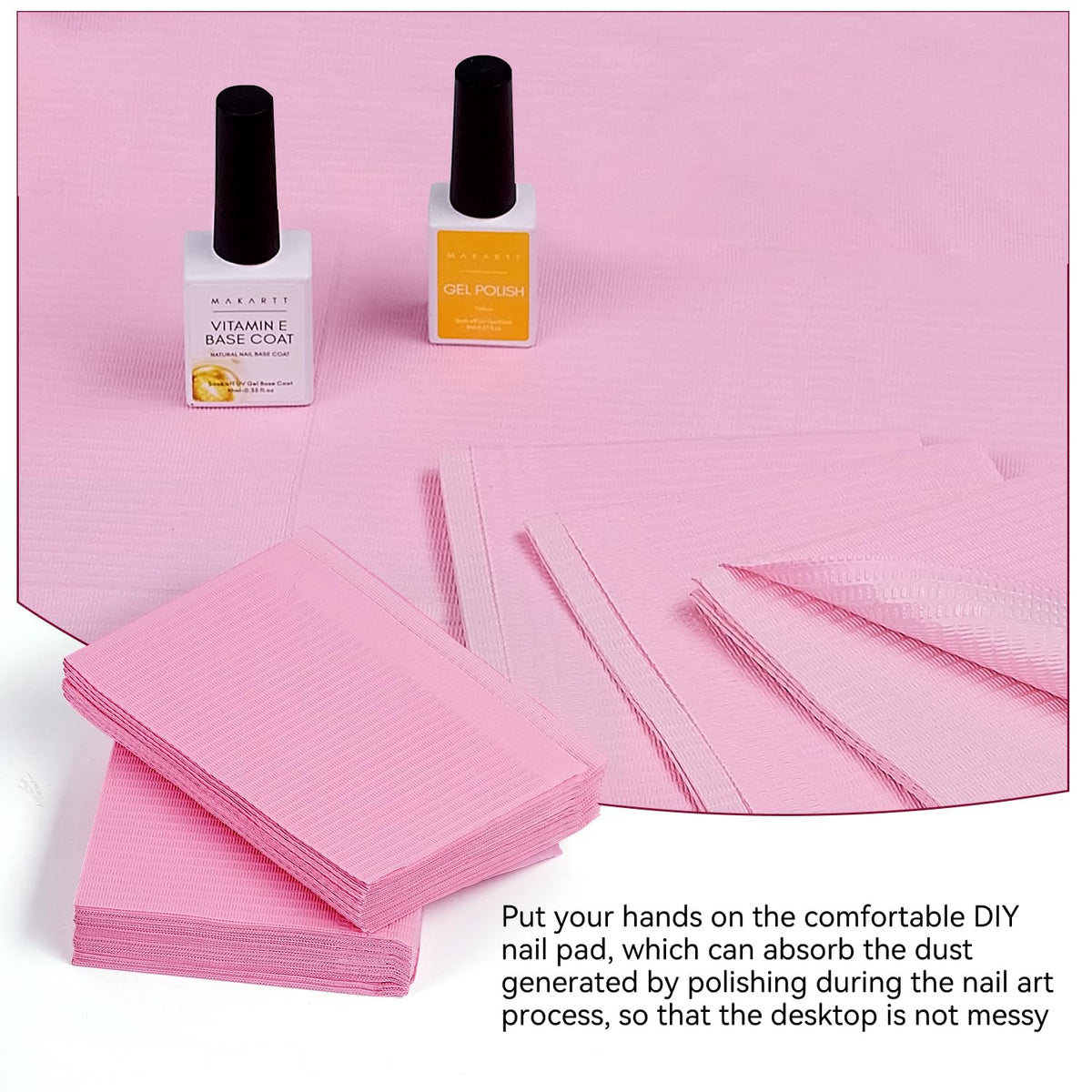 Makartt mat on salon desk creating a professional, hygienic work area