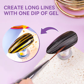 Salon workspace with Makartt 3D gel in use showing professional setup and creative results