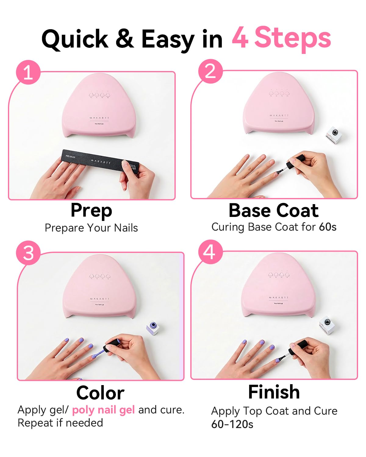 Makartt lamp in a travel bag among cosmetics showing portable gift-friendly size