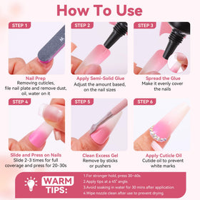 Makartt press-on nails worn at an event showing durable finish