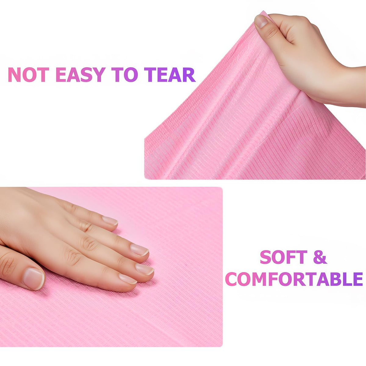 Makartt mat in use during manicure keeping table clean from polish and dust