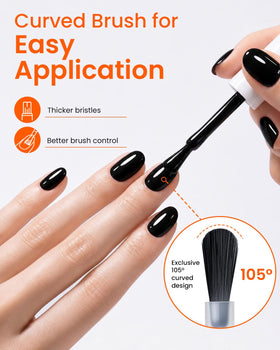 Makartt single nail swatch on finger showing opaque one-coat coverage benefit streak-free color