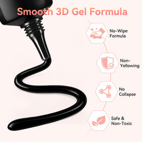 Makartt tube applicator tip dispensing sculpting gel for easy direct shaping