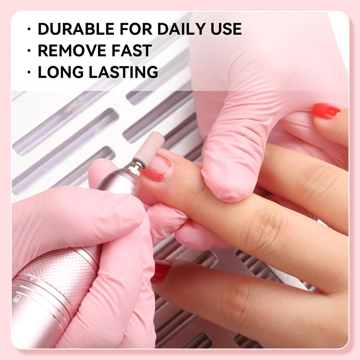 Makartt compact plastic case neatly storing all bands and the mandrel for easy access