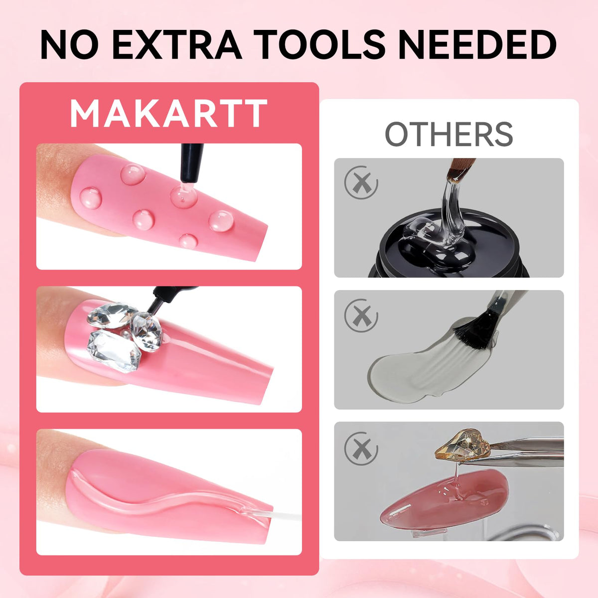 Makartt kit styled with UV lamp in a workspace showing ready-to-cure nail art setup
