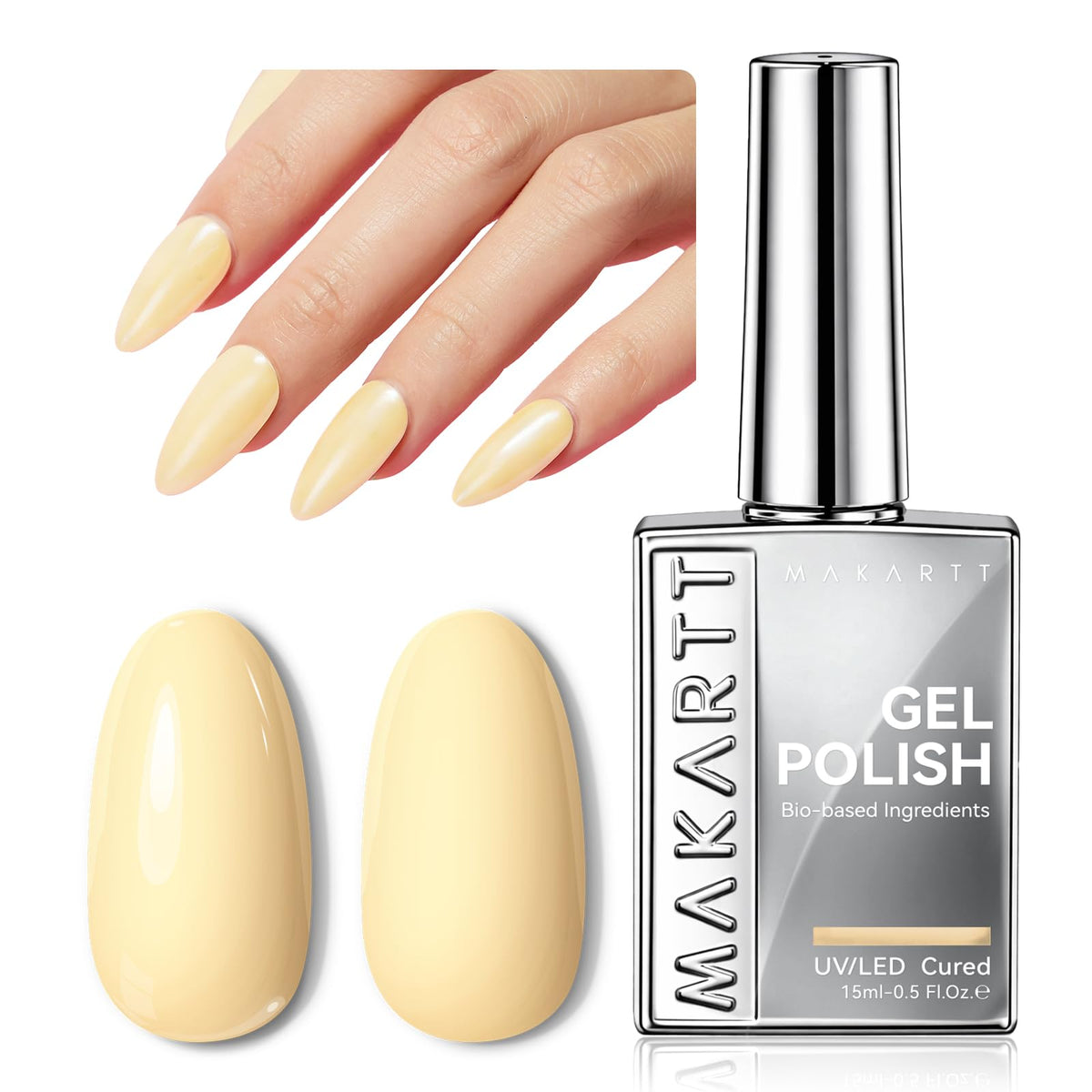 Makartt bottle next to coin for scale showing compact 15ml travel-friendly size