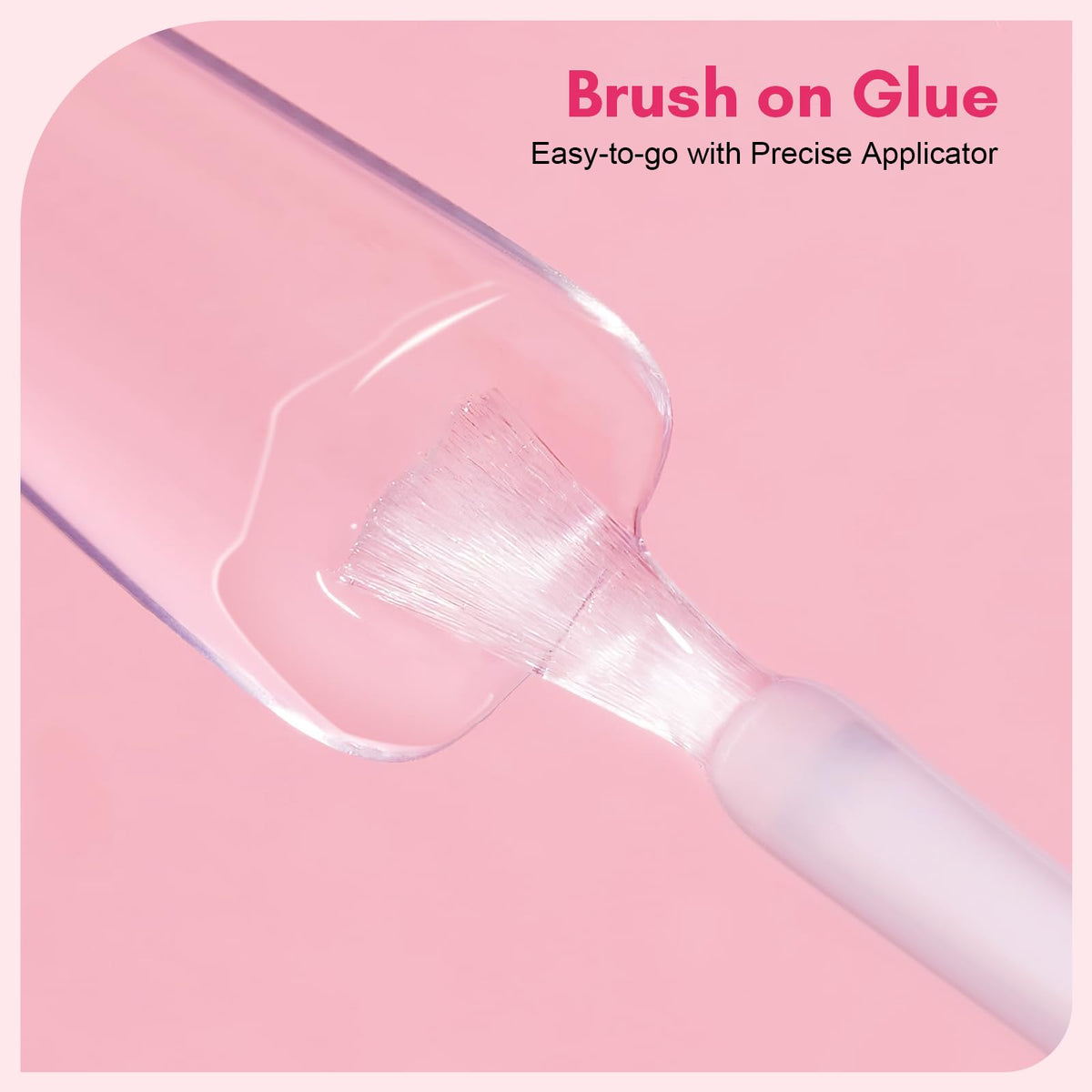 Makartt brush application on tip for precise, drip-free adhesive control