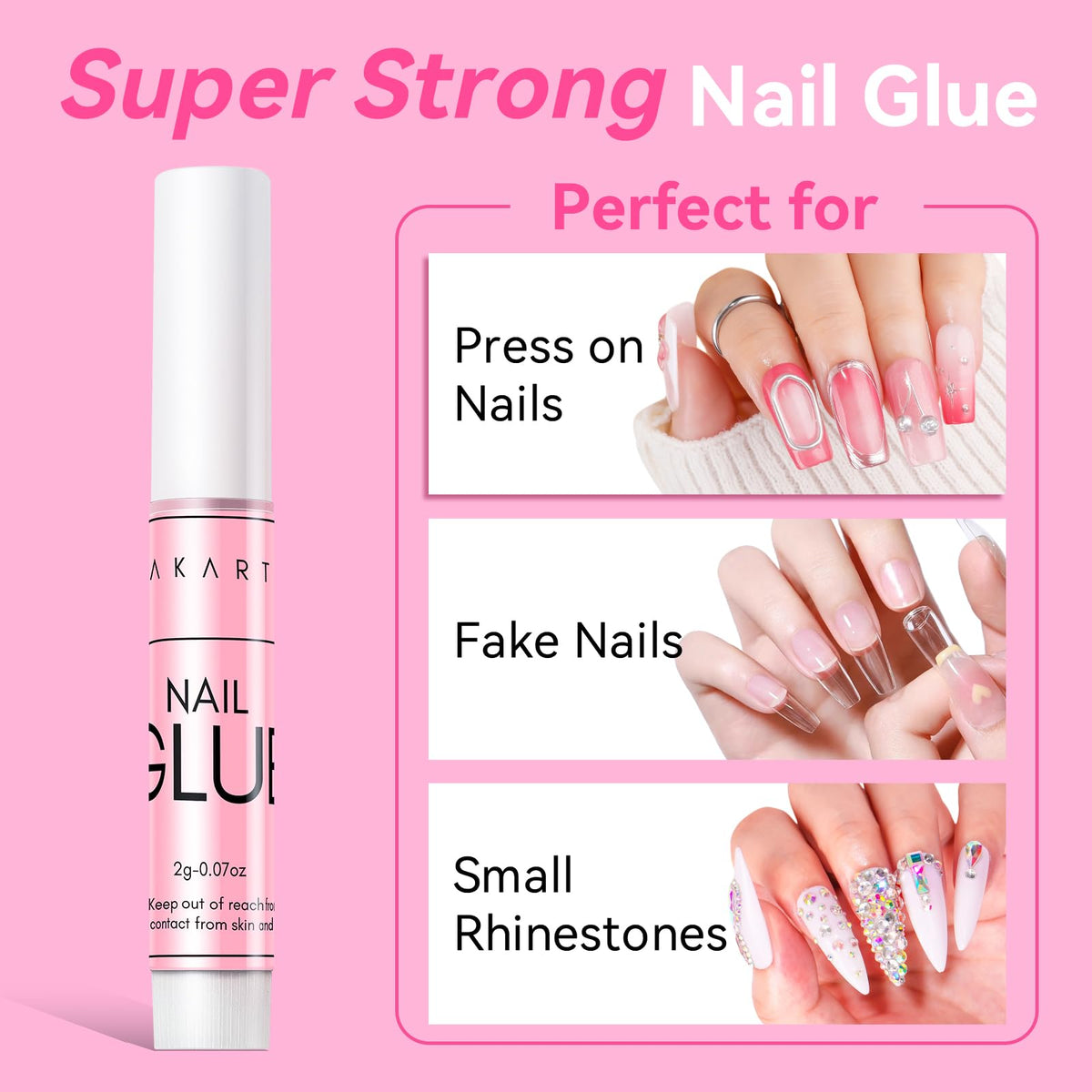 Makartt precision applicator tip close-up for accurate glue placement benefit