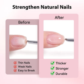 Makartt bonding press-on nails with gel to demonstrate secure adhesion