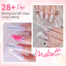 Makartt removed filed nail demonstrating safe mechanical removal and surface prep benefit